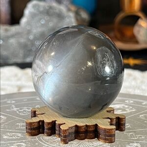 Black sunstone moonstone